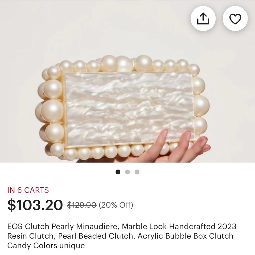 EOS Clutch Pearly Minaudiere